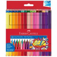 Faber-Castell: Grip 30er-Set bunte Filzstifte