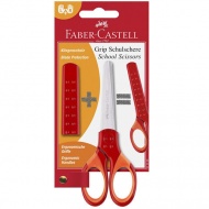 Faber-Castell: Grip Schulschere rot