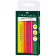 Faber-Castell: Grip Textmarker 1543 4er-Set