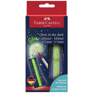 Faber-Castell: Im Dunkeln leuchtender Glitzerkleber 2x12ml