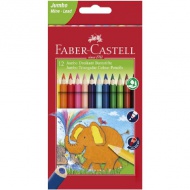 Faber-Castell: Jumbo 12er-Set dreieckige Buntstifte