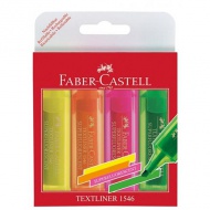 Faber-Castell: Nachfüllbarer Textmarker 1546 4er-Set