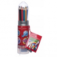 Faber-Castell: Raketen-Buntstifte 15er-Set mit Anspitzer