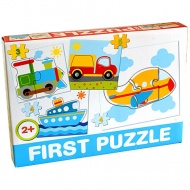 Fahrzeug-Babypuzzle - D-Toys