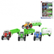 Farm World: 4-teiliges landwirtschaftliches Traktor-Set mit Anhänger 1/64