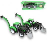 Farmer Truck: Grüner Baggerlader-Traktor in zwei Varianten 39cm