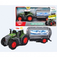 Fendt Farm Traktor mit Milchtankanhänger 26cm - Dickie Toys