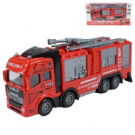 Feuerwehrwagen: Metall-Schwungrad-Feuerwehr-LKW 20cm