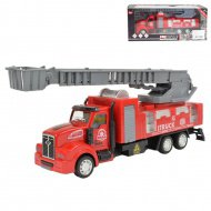 Fire Rescue: Feuerwehrleiterwagen mit Schwungrad 22cm