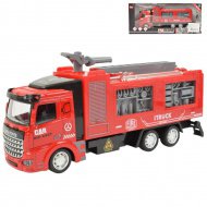 Fire Rescue: Feuerwehrwagen mit Schwungrad und Wasserkanone 19cm