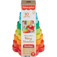 Fisher-Price: Holzringpyramide Entwicklungs-Spielzeug - Mattel