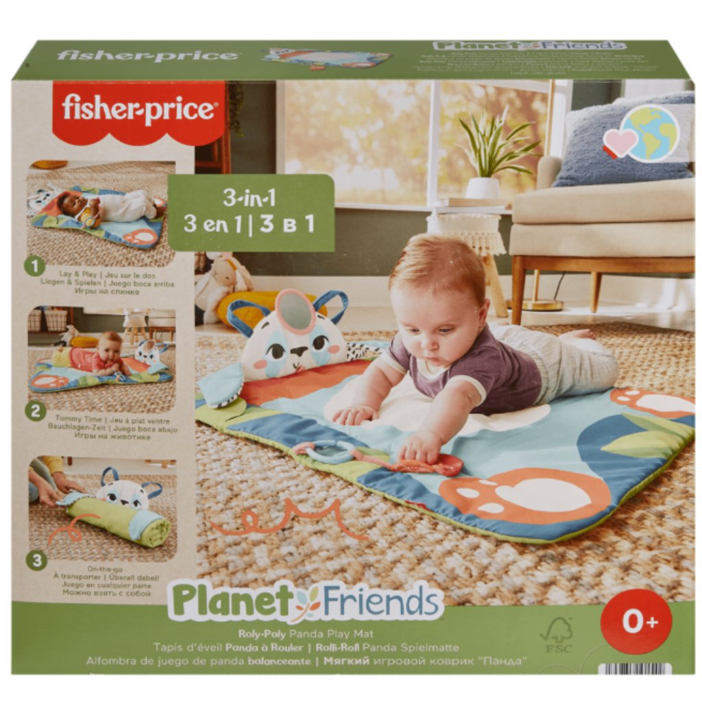 Fisher-Price: Pandamatte aufrollbare Spielmatte - Mattel