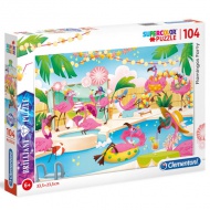 Flamingo-Party 104-teiliges Puzzle - Clementoni