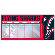 Flying Sharks zweiseitiger Stundenplan