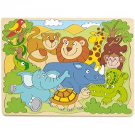 Formenpuzzle Tiere Afrikas - Woodyland