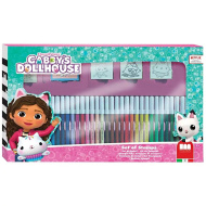 Gabi Puppenhaus 36-teiliges Stempelset mit Filzstift - Multiprint