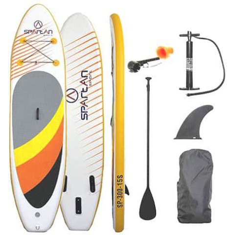 Gelb-Orange-Grau SP-300 SUP Stand Up Paddle Set 300cm - Spartan