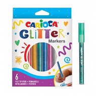 Glitzer-Filzstift 6er-Set - Carioca