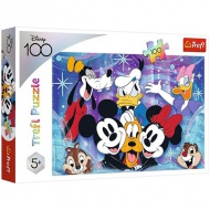 Glückliche Disney-Märchenhelden 100-teiliges Puzzle - Trefl