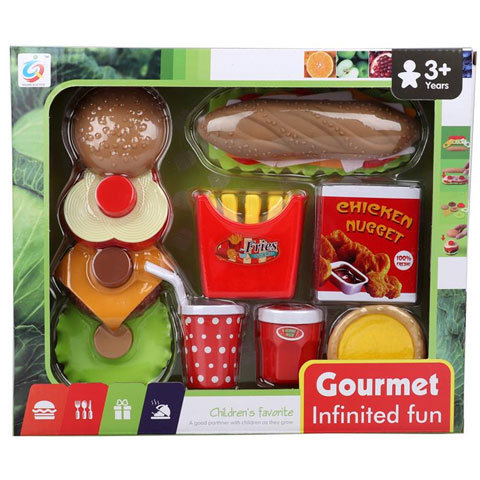 Gourmet-Hamburger-Lebensmittelset