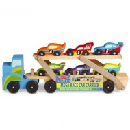 Großer Holz-Rennwagen-Transporter - Melissa &amp; Doug