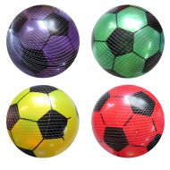 Gummiball 23 cm mit Fußballmuster, verschiedene Designs