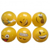 Gummiball mit Emoji-Muster, 23 cm, verschiedene Varianten