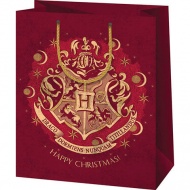 Harry Potter: Riesige Geschenktasche mit Hogwarts-Wappen 33x15x45cm