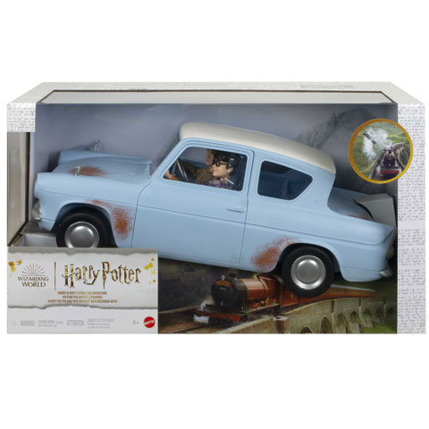 Harry Potter: Weasly fliegendes Auto mit Ron und Harry Puppen - Mattel