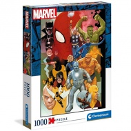 Hochwertige Sammlung: Marvel-Superhelden der 80er Jahre 1000-teiliges Premium-HQC-Puzzle 69x50cm - Clementoni