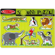 Holzpuzzle mit Geräuschen und Zootieren - Melissa &amp; Doug