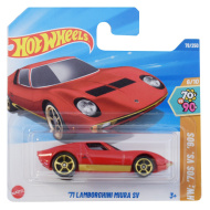 Hot Wheels: 1971 Lamborghini Miura SV rotes Spielzeugauto 1/64 - Mattel