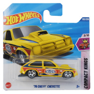 Hot Wheels: Chevy Chevette gelbes Spielzeugauto 1/64 - Mattel