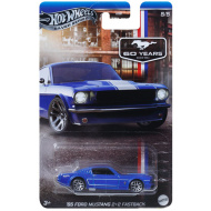 Hot Wheels: Festliches Spielzeugauto 65 Ford Mustang 2+2 Fastback 1/64 - Mattel