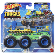 Hot Wheels Monster Trucks: Big Rigs Loco Punk sechsrädriges Zugfahrzeug 1:64 - Mattel