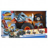 Hot Wheels Monster Trucks: Ferngesteuertes verwandelbares Rhinomite - Mattel