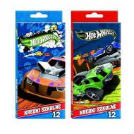 Hot Wheels Schulfarbstift-Set 12 Stück