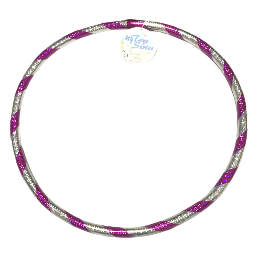 Hula-Hoop-Reifen 37 cm in lila-silberfarben