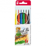 ICO: Brush Pen Pinselstift-Set 6-teilig