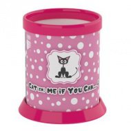 ICO: Cats-Dots rosa-schwarzer Stiftehalter