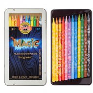 ICO: KOH-I-NOOR Progresso Magic 12er Set Buntstifte