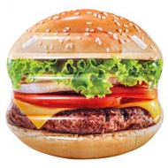 Intex: Aufblasbare Hamburger-Luftmatratze 145x142cm