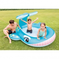 Intex: Spritzender Wal Pool 201x196x91cm