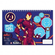 Iron Man und Avengers Spiral-Notizbuch A4 mit 30 Seiten in verschiedenen Ausführungen