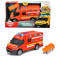 Iveco rotes Rettungsfahrzeug mit Licht und Sound 18cm - Dickie Toys