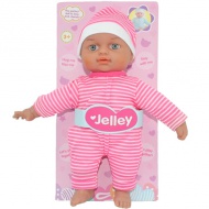 Jelley-Puppe im gestreiften Kleid 25 cm