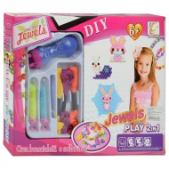 JewelsPlay: 2-in-1 Schmuckherstellungs-Set mit Perlenwebstuhl und bunten Perlen