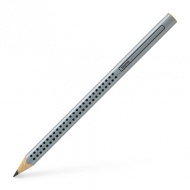 Jumbo Grip Graphitstift B Silber - Faber-Castell