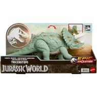 Jurassic World: Riesiger angreifender Triceratops Dinosaurier - Mattel