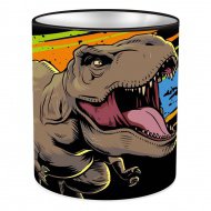 Jurassic World zylinderförmiger Metall-Schreibtisch-Stiftehalter 10x11cm